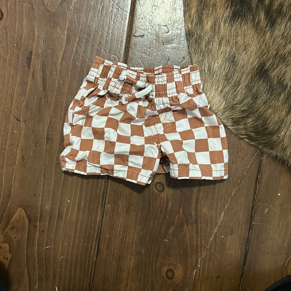 Little boy checkers shorts